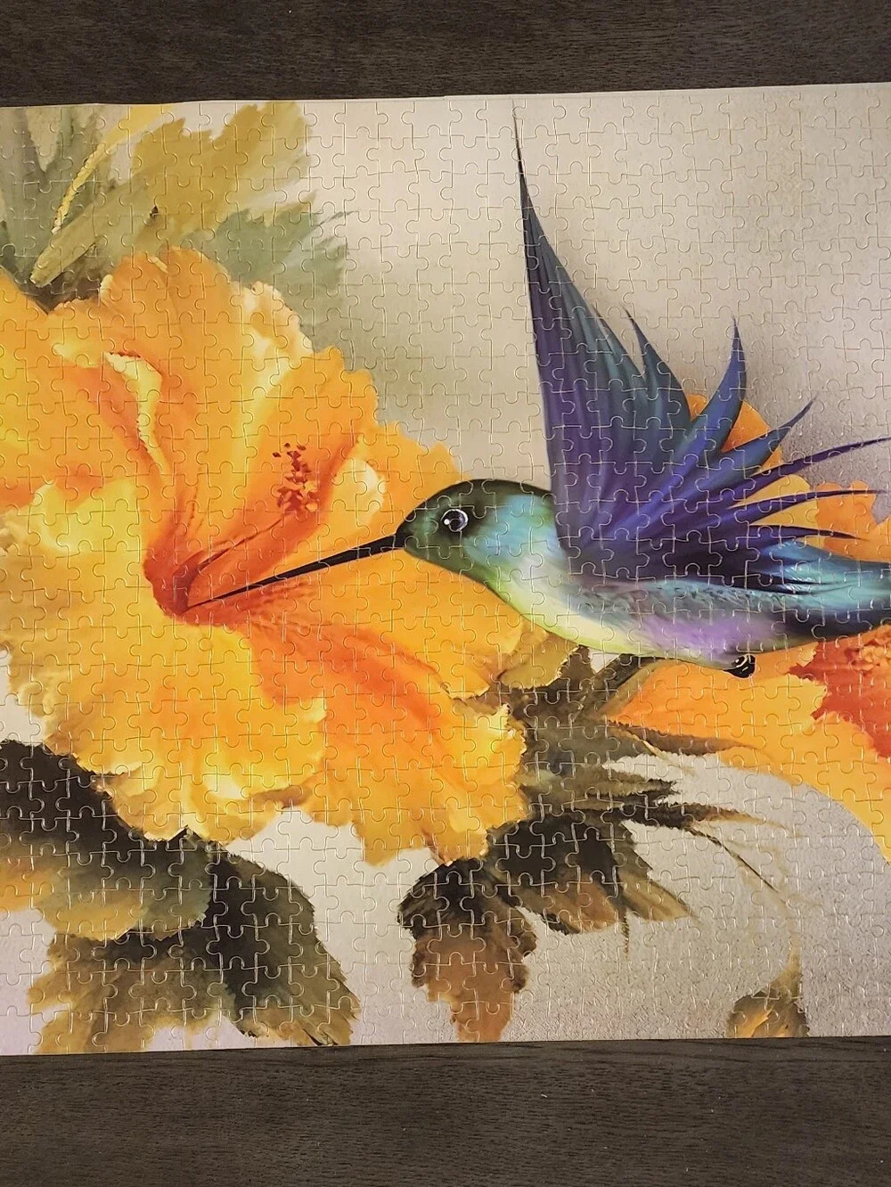 NAJIAXIAOWU Hummingbird 1000-Piece Wooden Jigsaw Puzzle